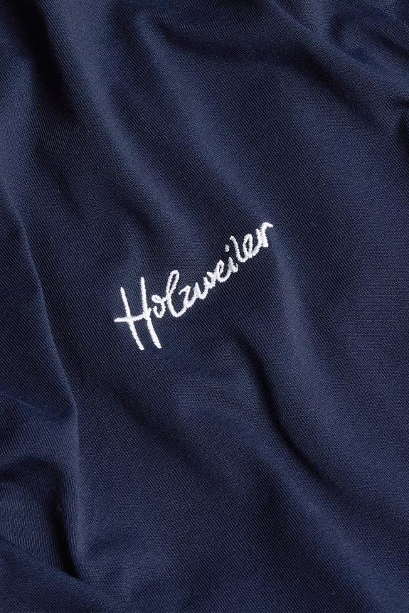 Holzweiler Tucker Embroidery Tee Navy-5